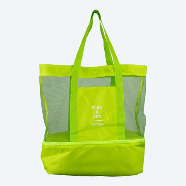 Strandtasche mit Kühlfach in grün