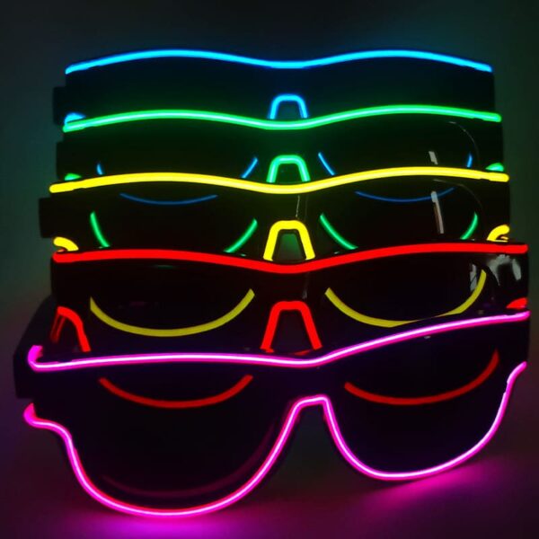 LED-Brille in allen Farben