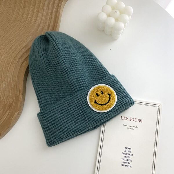 Smiley Mütze in grün