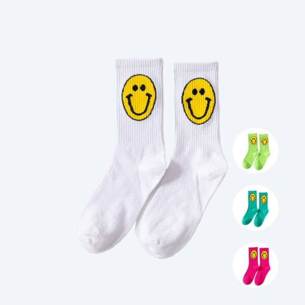Socken mit Smiley