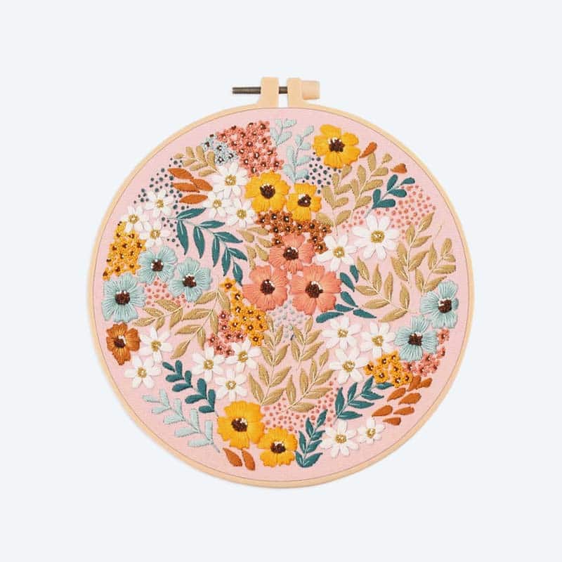 campustuete-stickset-blumen-rosa-gelb