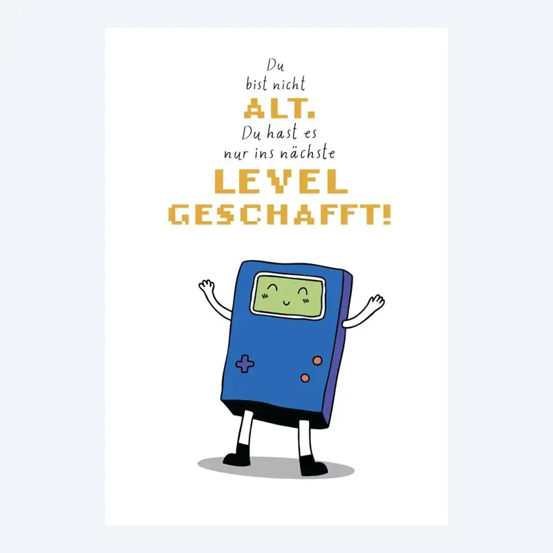campustuete-doppelkarten-2er-set-gameboy