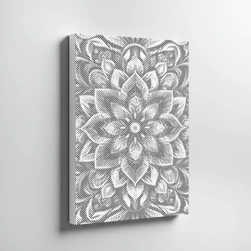 campustuete-punktmalerei-florales-mandala-wand